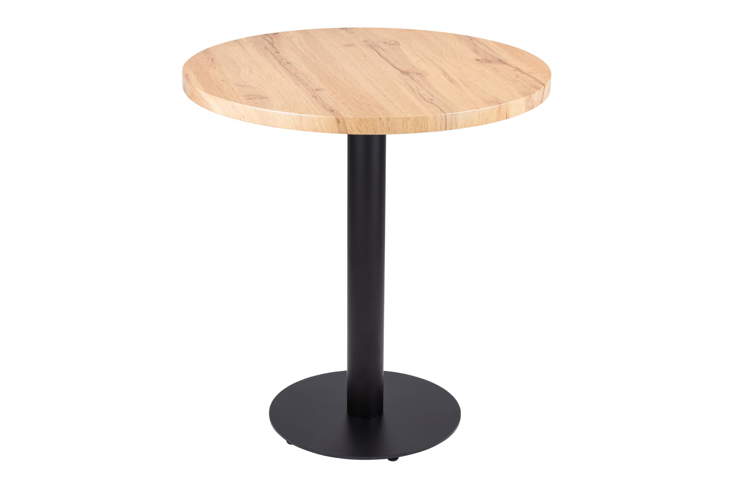 SAM Tischplatte Joan | 60 x 60 cm| Holz | Farbe: Eiche | Rund | Holzplatte für Küche & Café