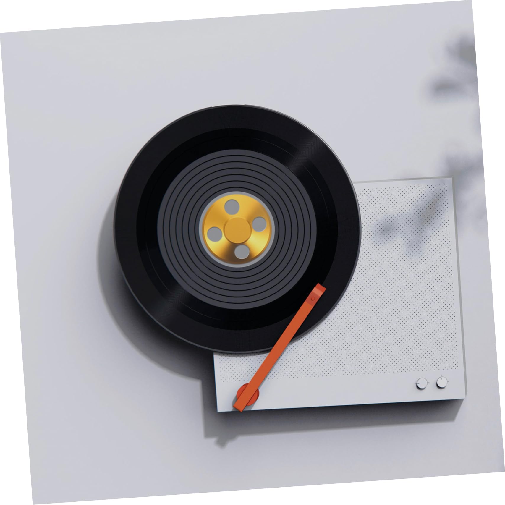 Peso per Dischi Vinile Oro in Lega di Alluminio per Giradischi | Riduce Vibrazioni e Attrito, Appoggio Feltro, Finitura Elegante e Look Lussuoso