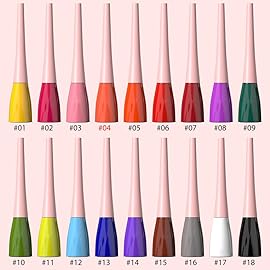 evpct 1Pcs Tomato Liquid Eyeliner Makeup Waterproof Tomato Eye Liners for Women, Eyes Wing Eyeliner Stamps Shapes Colored Eyeliner delineador de ojos a prueba de agua contra el agua blanco para ojos