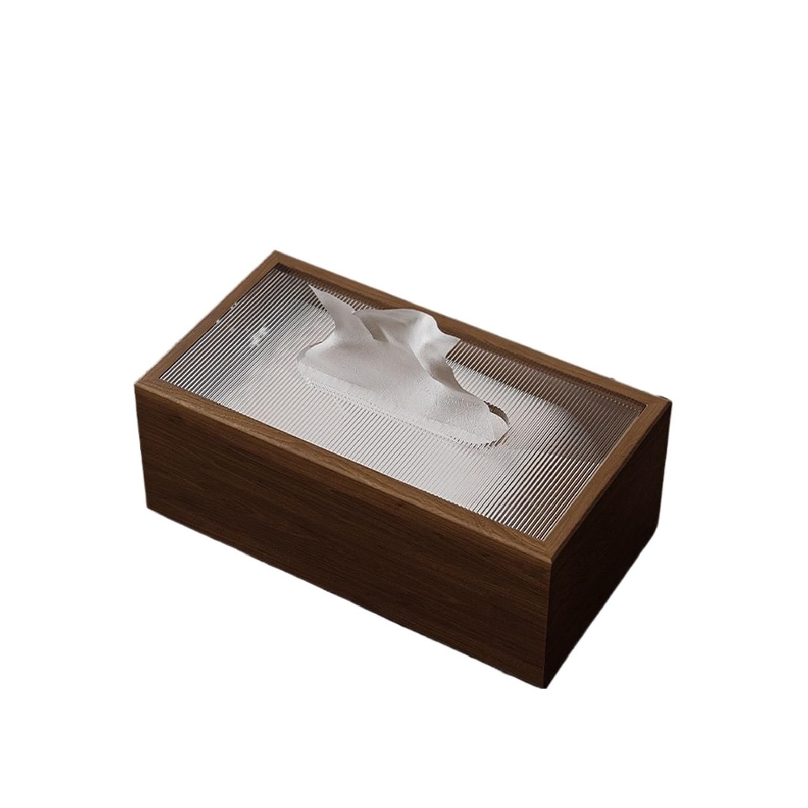 Tissue Wood Rectangular Napkin Facial Dispenser Home Office Car Tissue Box Cover Decorative Container