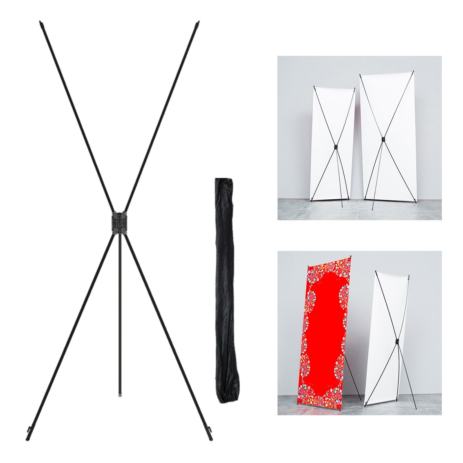 Amagogo Support pour panneau d'affichage, support pour enseigne, support pour bannière, présentoir pour présentations dans les festivals de cinéma, 80cmx180cm