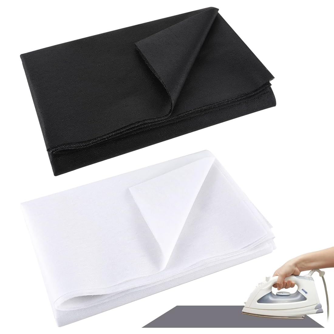 2 Piezas Entretela Termoadhesiva Premium Tela de Entretela de Plancha Ligera No Tejida para Manualidades Entretela Adhesivatela no tejida para pliegues de planchado costura ropa reforzada