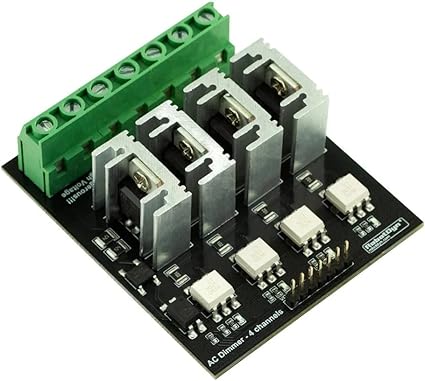 Amazon.com: RobotDyn AC Dimmer Module AC 10A-400V, 4 Channel, 3.3V/5V ...