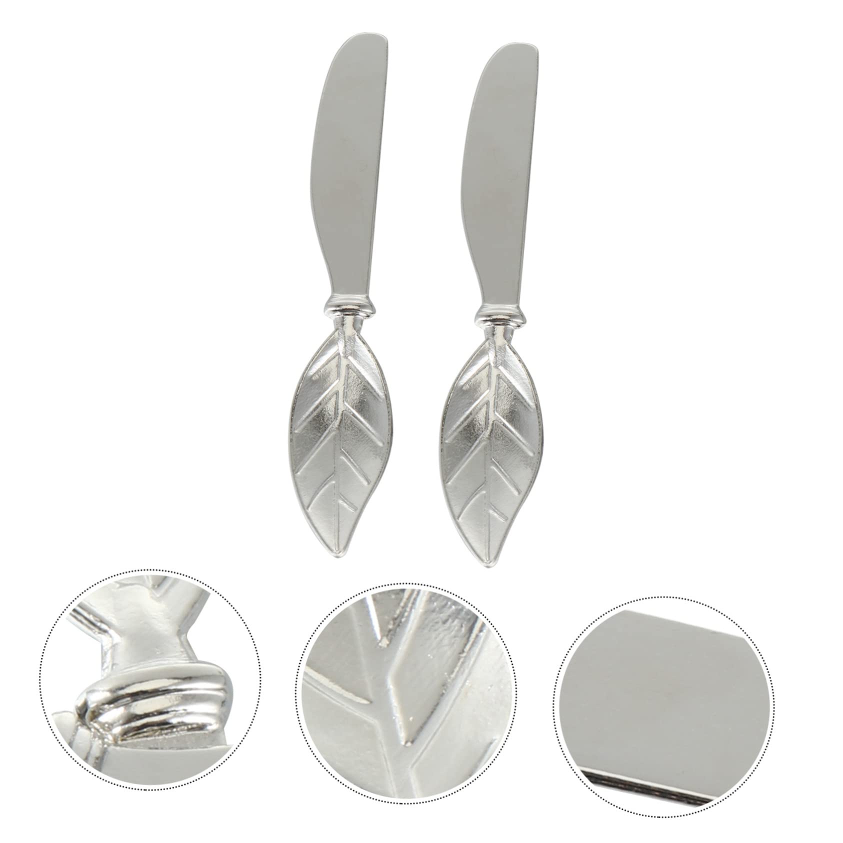 BESTonZON Kitchen Gadgets 6 pcs Kithcen Home Tool Creative Cake Knife Shaped Professional Gadgets Multi-functional Stainless Multi- Peanut Condiment Multipurpose Spreader Sandwich Grater Kitchen Knife