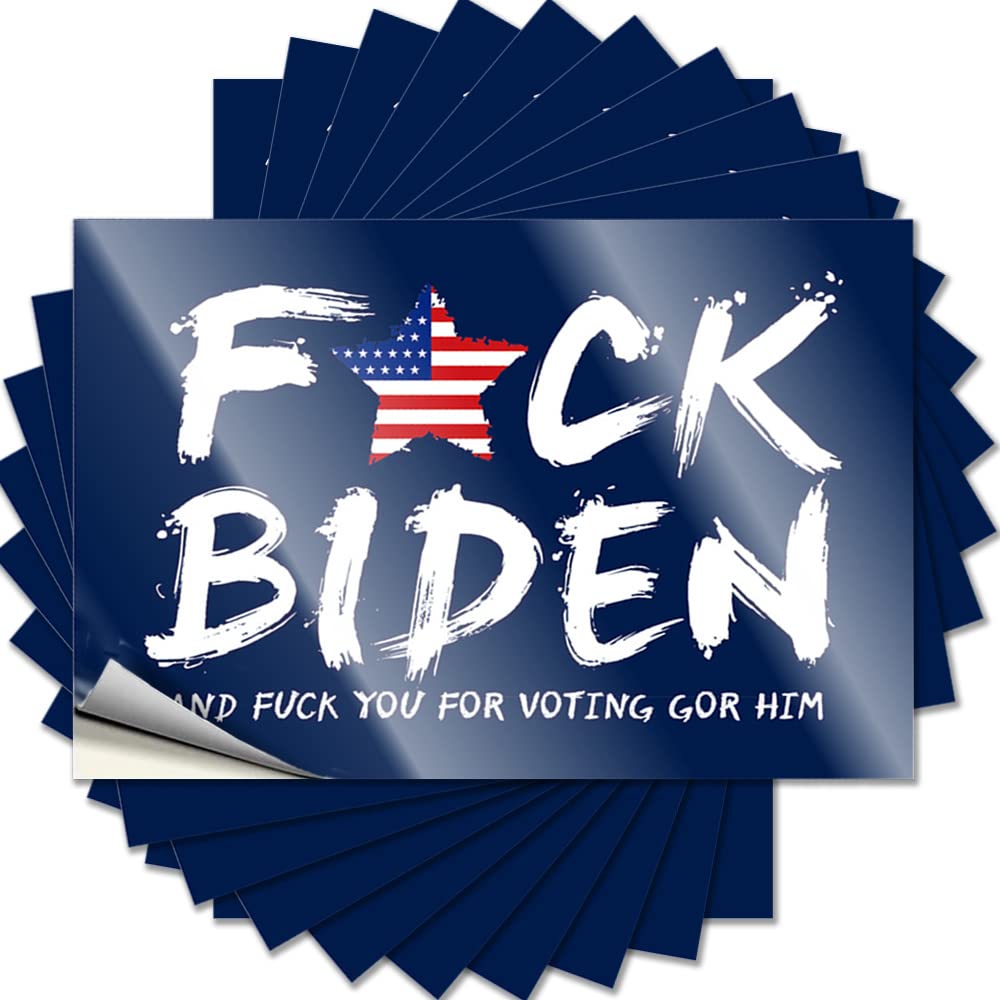 Sticker Bath Sets Custom Stickers, Accessory Waterproof Fuck Biden for Hydro Flask | Golden Vinyl Decals for Surf Holiday Gift(12X18CM)