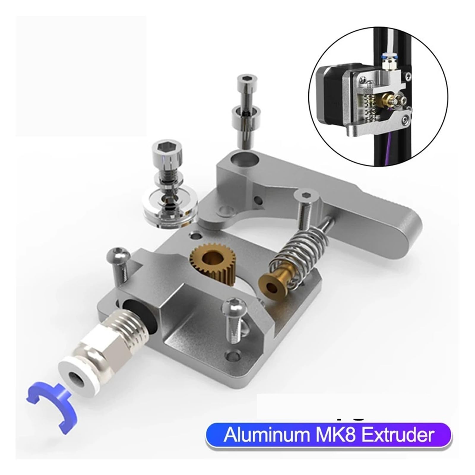 Compatibile con Creality, kit estrusore MK8 for Ender-3/CR-10