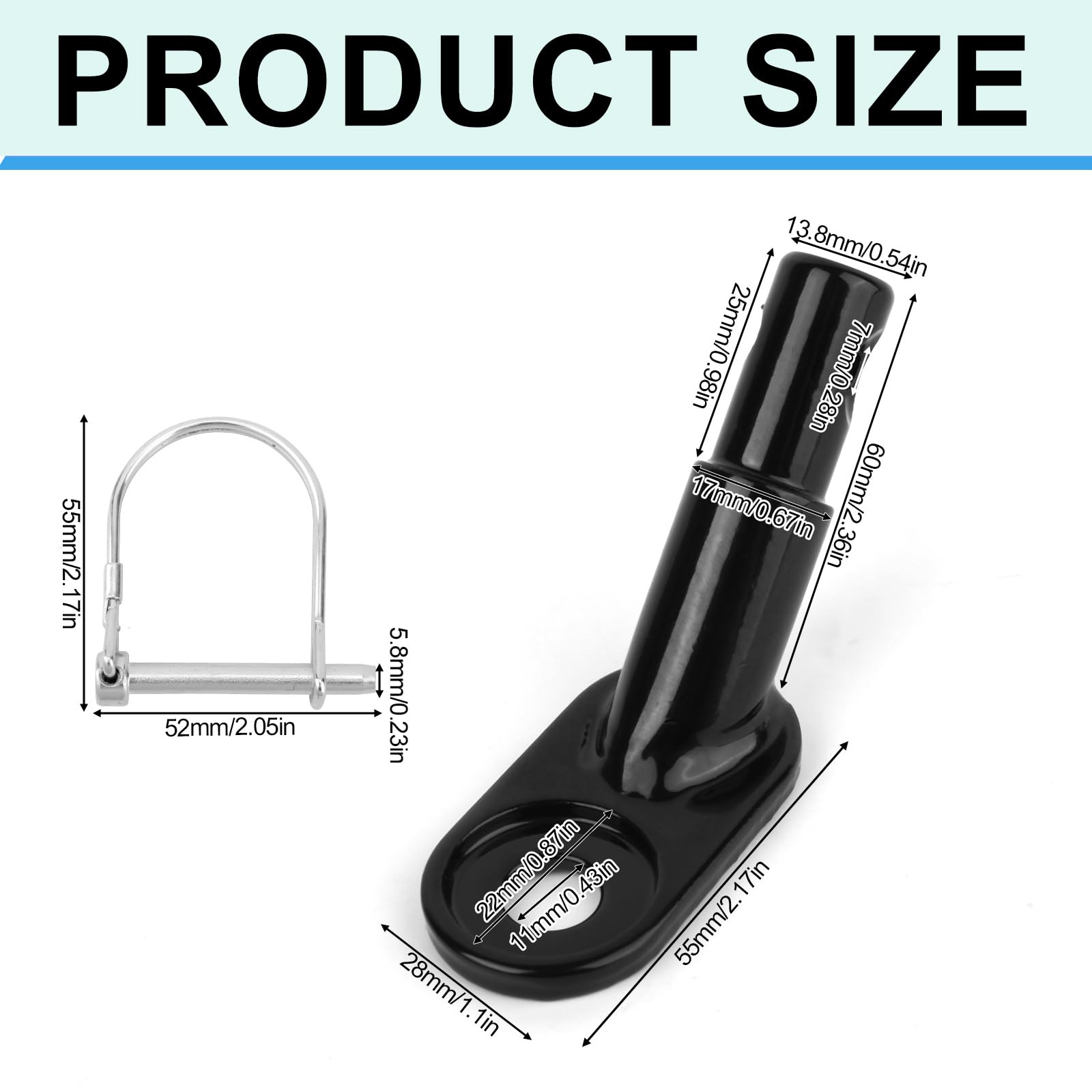 Conector de enganche de remolque de bicicleta, adaptador de remolque de bicicleta, adaptador de ciclismo, accesorios de acoplador, piezas para remolques de carga Schwinn Instep Kid Pet 2