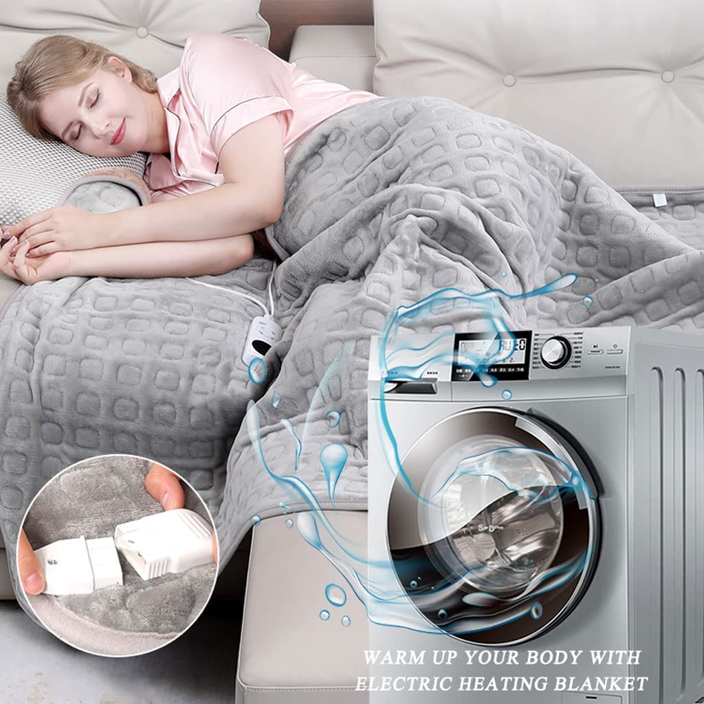 Bedsure Koc Elektryczny Elektrische deken Full Size Draagbare Verwarmde Deken Sjaal Deken Thuis Kantoor Gebruik Elektrische Gooi Perfect Voor Winter Geschenken Użytek domowy