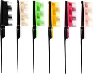 Pente para cauda de rato escova de dentes finos ABS Pin para penteados para cabelo Escova para desembaraçar volume Dente fino,Escova de penteado para cabeleireiro,Adicionando Volume,Escova de desembaraçar,Pente de cauda de rato Shipped randomly