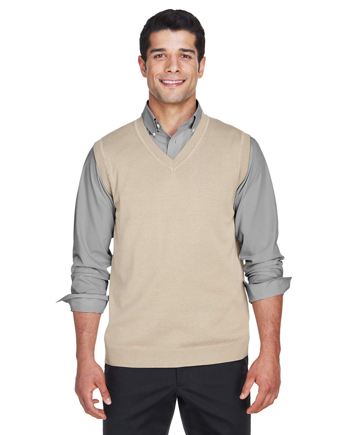 Devon & Jones Men's V-Neck Sweater Vest