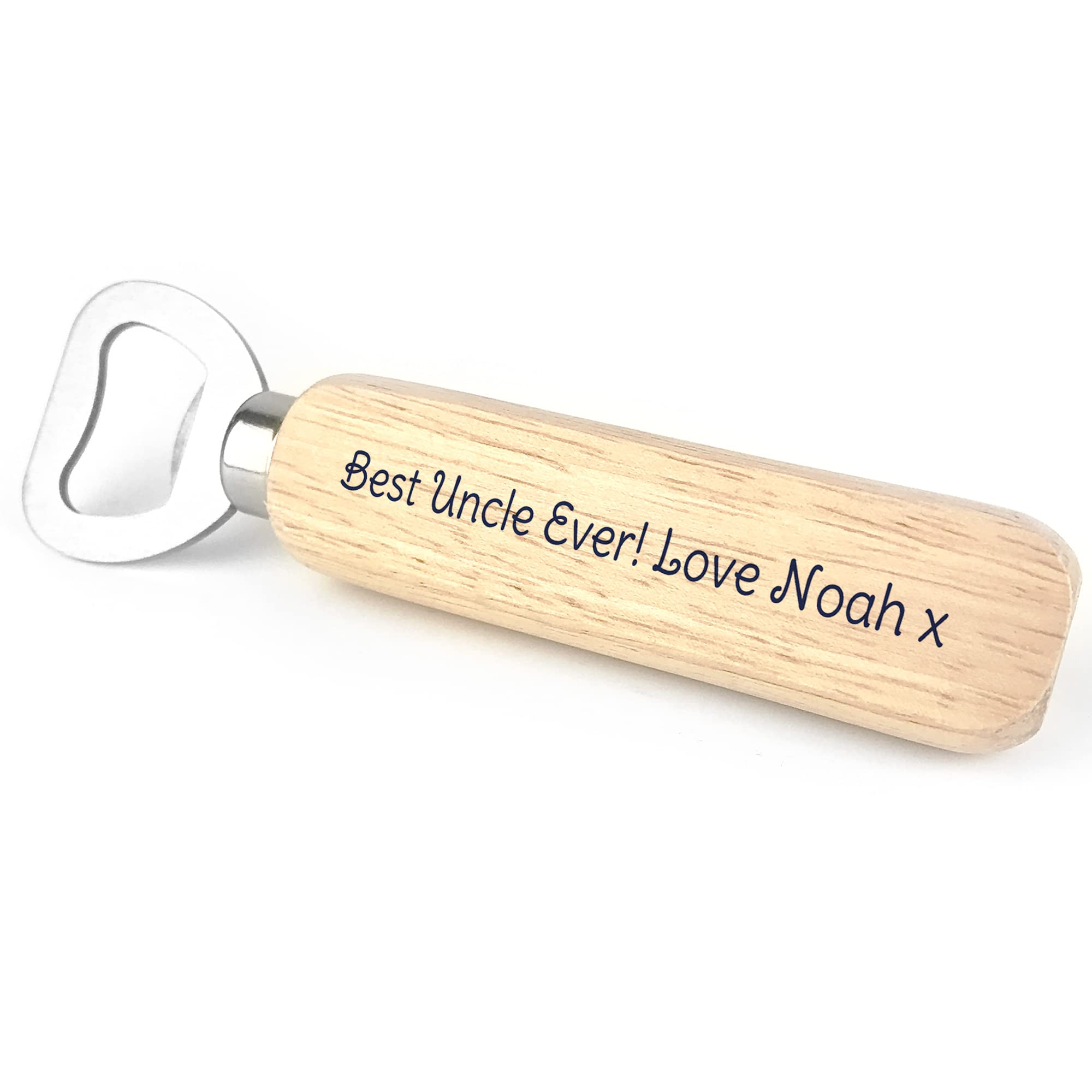 Best Uncle Ever Gift Personalised Wood Bottle Opener Birthday Christmas for Him
