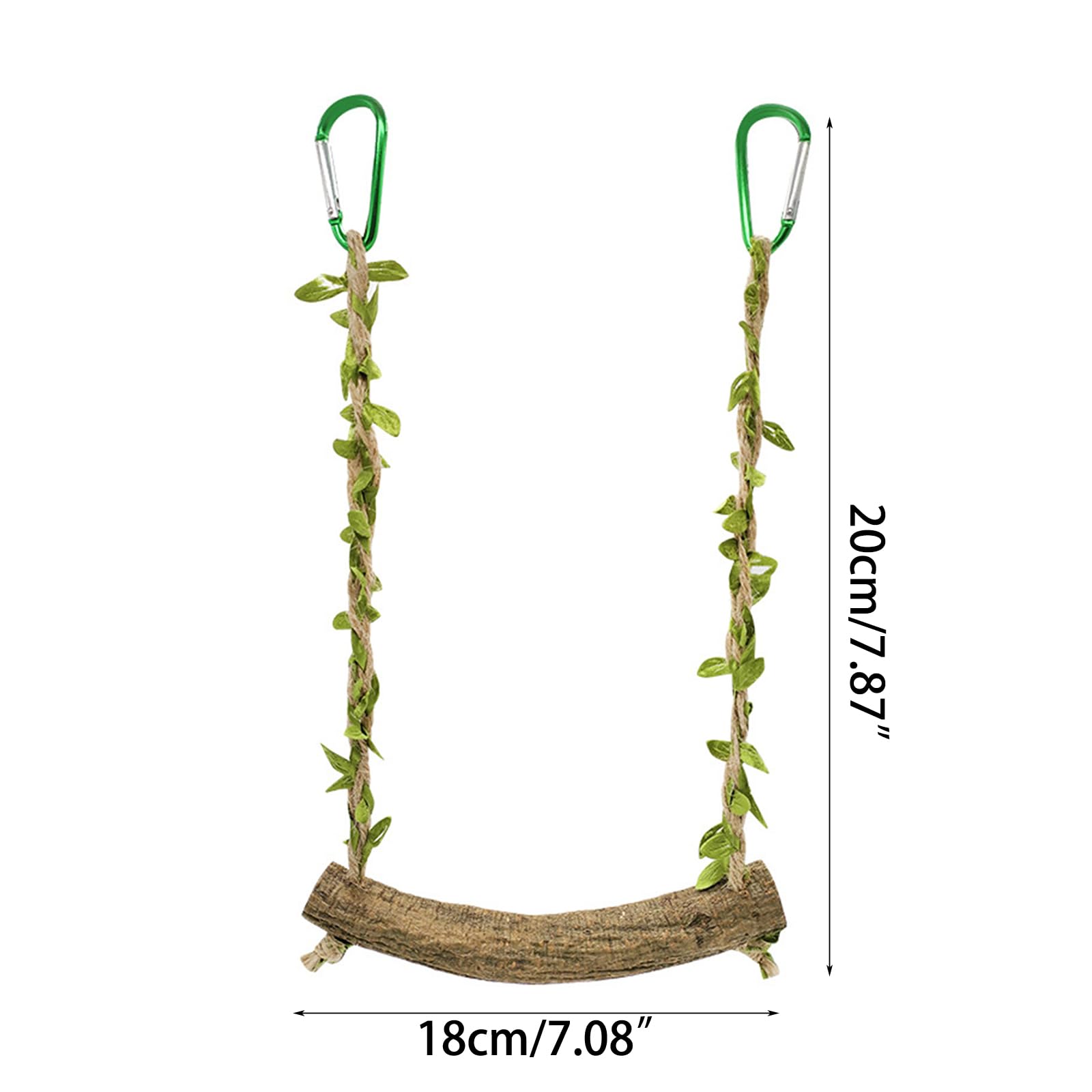 FGDTREE Parrot Toy Bird Toy Parrot Swing Toy Wood Perch Training Stand Holder for Parakeets Ladder Swing Supplies Bird Toy Chickens and Parrots