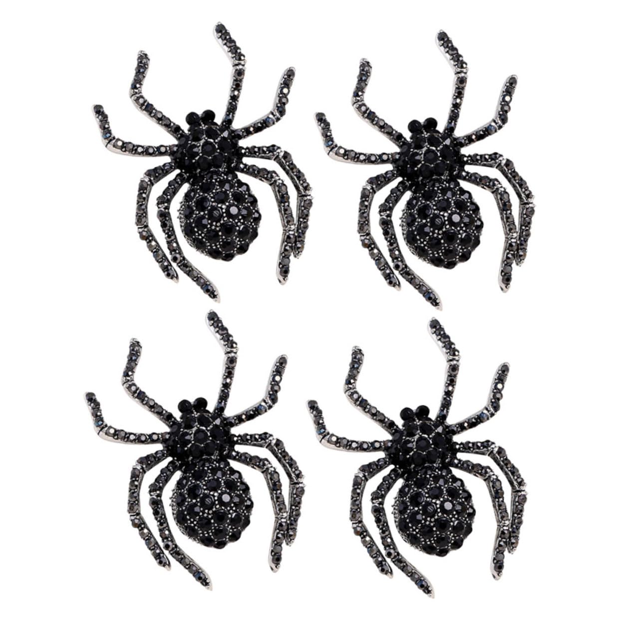 VALICLUD Retro-brosche Geisterspinne Pfau Tierbroschen Taube Halloween Costume Halloween Kleidung Retro -brosche Broschennadel Für Männer Und Frauen Strasssteine Black