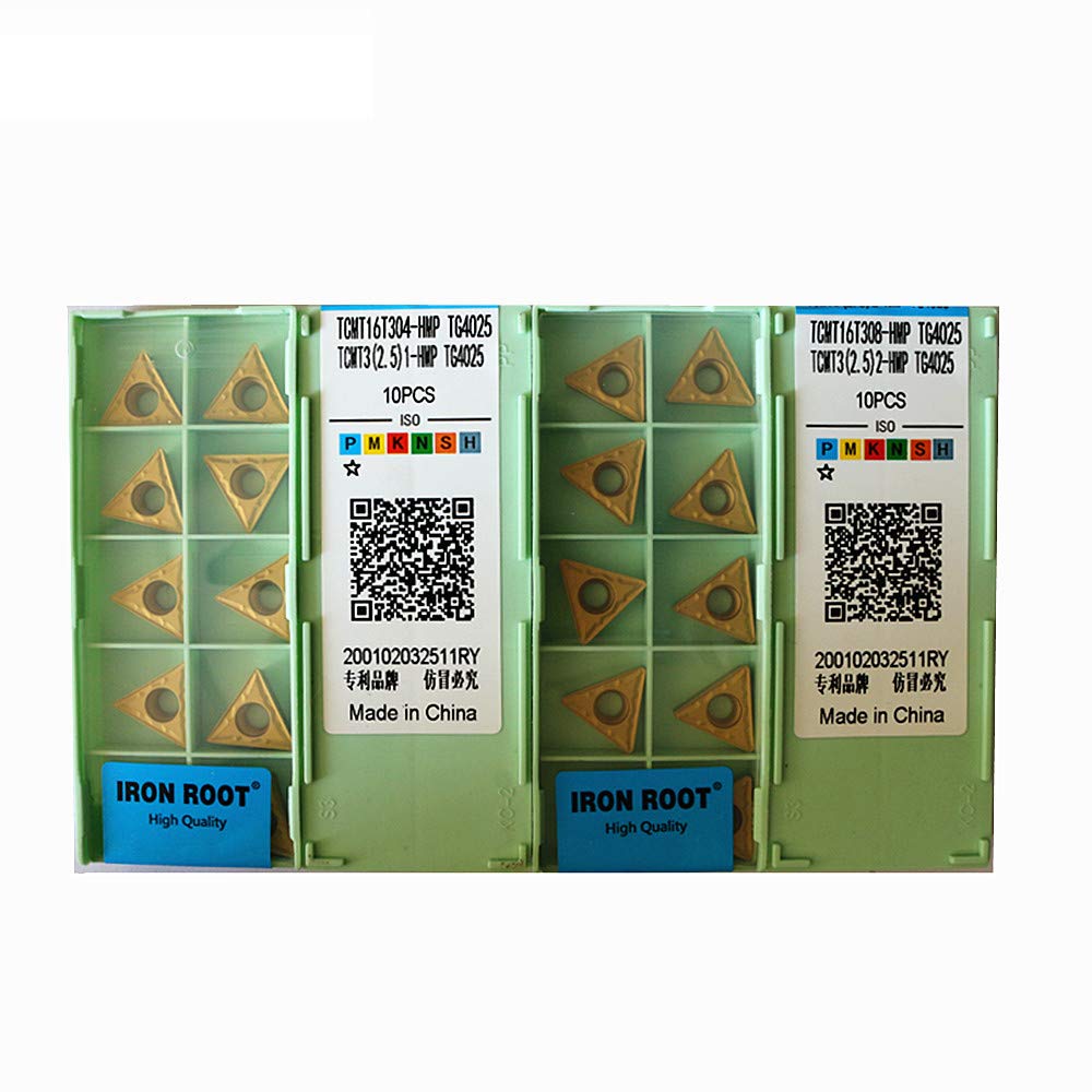 50P TCMT16T304-HPM TG4025 Series CNC herramienta de corte de torno de metal ranurado inserto de carburo para soporte de herramientas STFCR/L STGCR/L