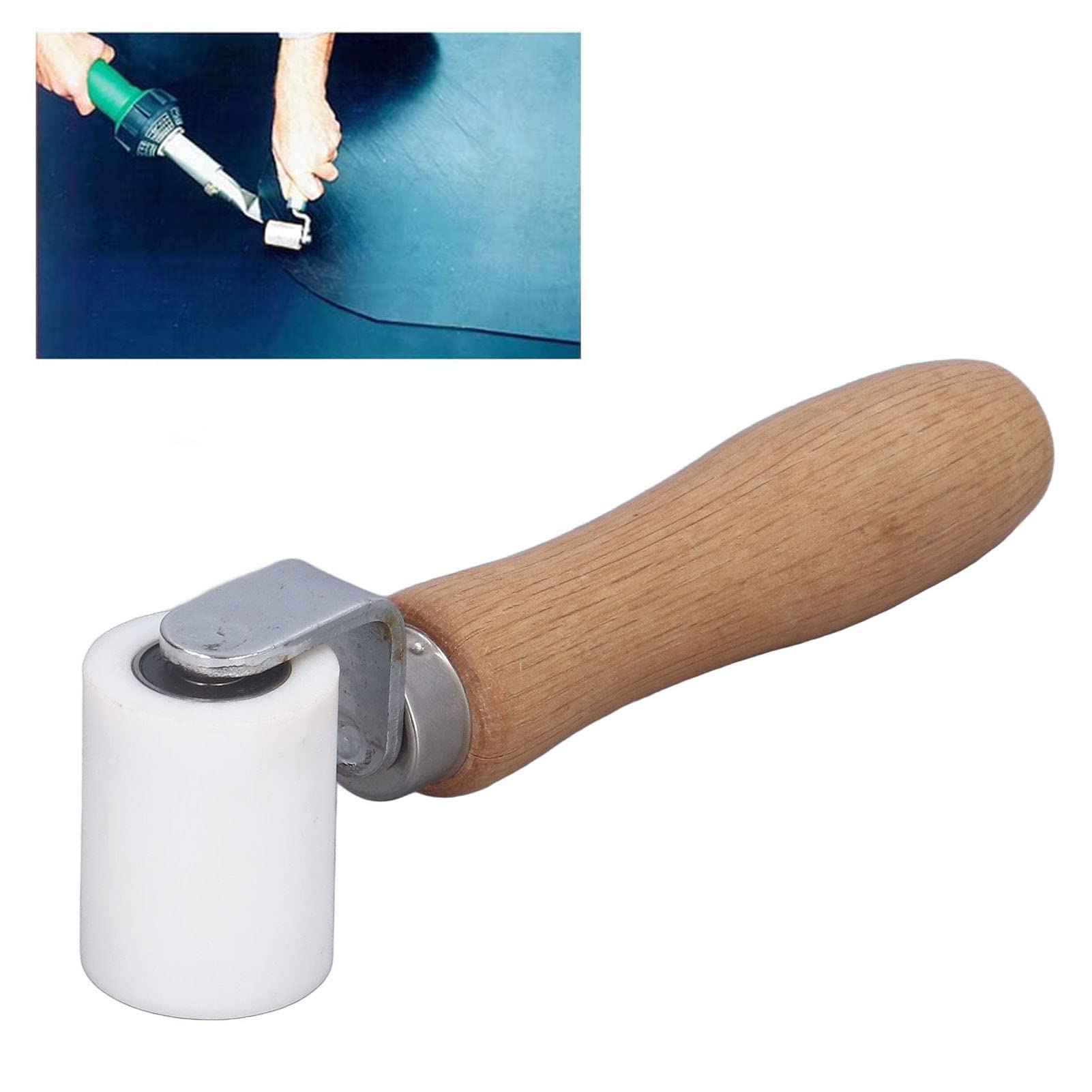 Rodillo de Costura de Silicona de 40 mm/1,6 Pulgadas, Rodillo de presión Manual de Costura Resistente a Altas temperaturas para soldar