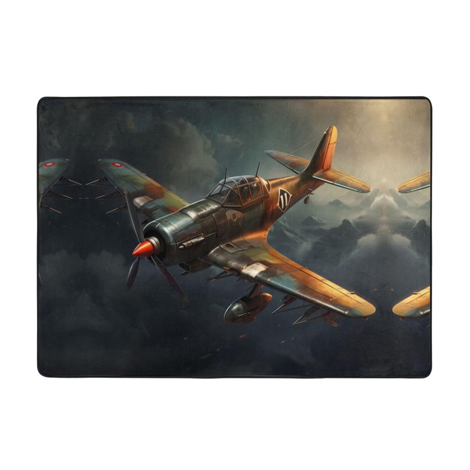 Tapis de sol avion de guerre isolant phonique grand tapis de jeu doux BROLEO pour chambre