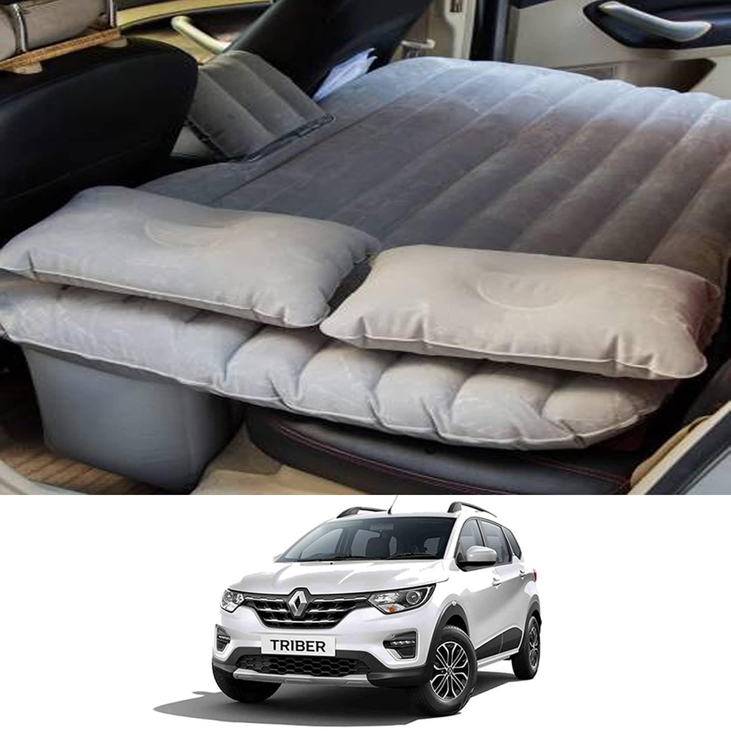 RKPSP Silver Inflatable Bed for Triber Universal for All Models