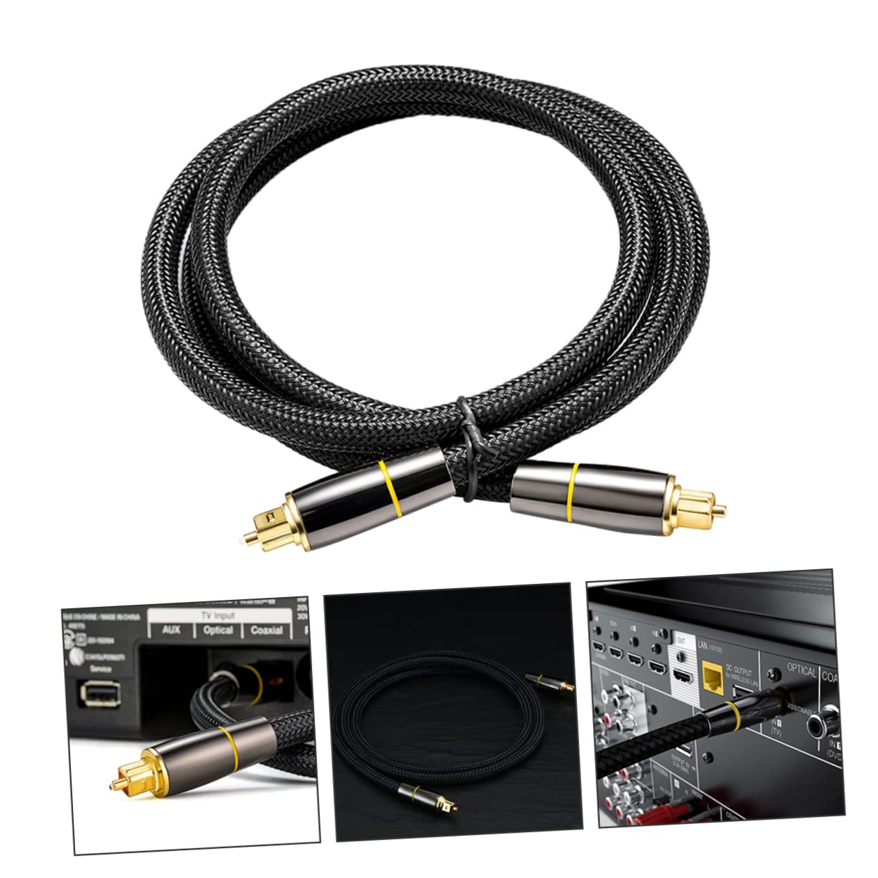 Housoutil 15 Linia audio przewód audio cyfrowe kable audio głośniki pasek dźwiękowy światłowodowy kabel audio kabel optyczny do soundbara numer światłowód połączyć publiczne dla publiczności