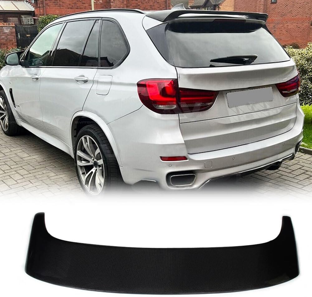 MCARCAR KIT Matte Black Rear Spoiler fits for BMW X5 F15 X5M 2014-2018 Fiberglass Roof Window Top Wing Lip Factory Outlet