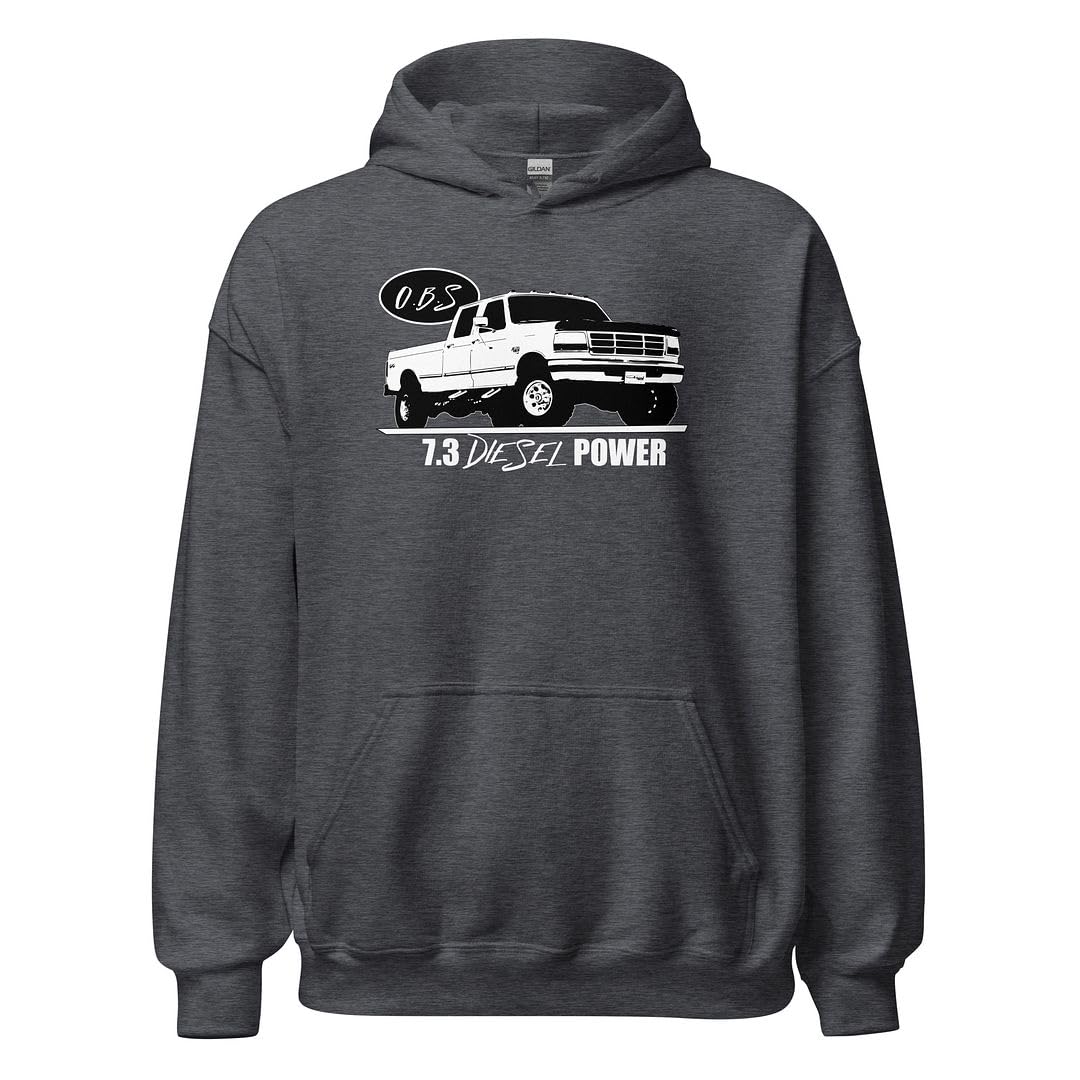 7.3 Power Stroke Diesel Hoodie Mens OBS Crew Cab Truck Sweatshirt
