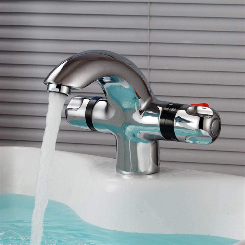 Grifo Grifos para Lavabo de baño Lavabo termostático Cocina Grifo de Cocina de Temperatura Constante Grifo Mezclador