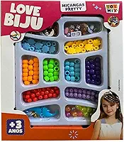 Kit Bijuteria, Love Biju, Toy Mix, Pretty, 170 peças com Fio