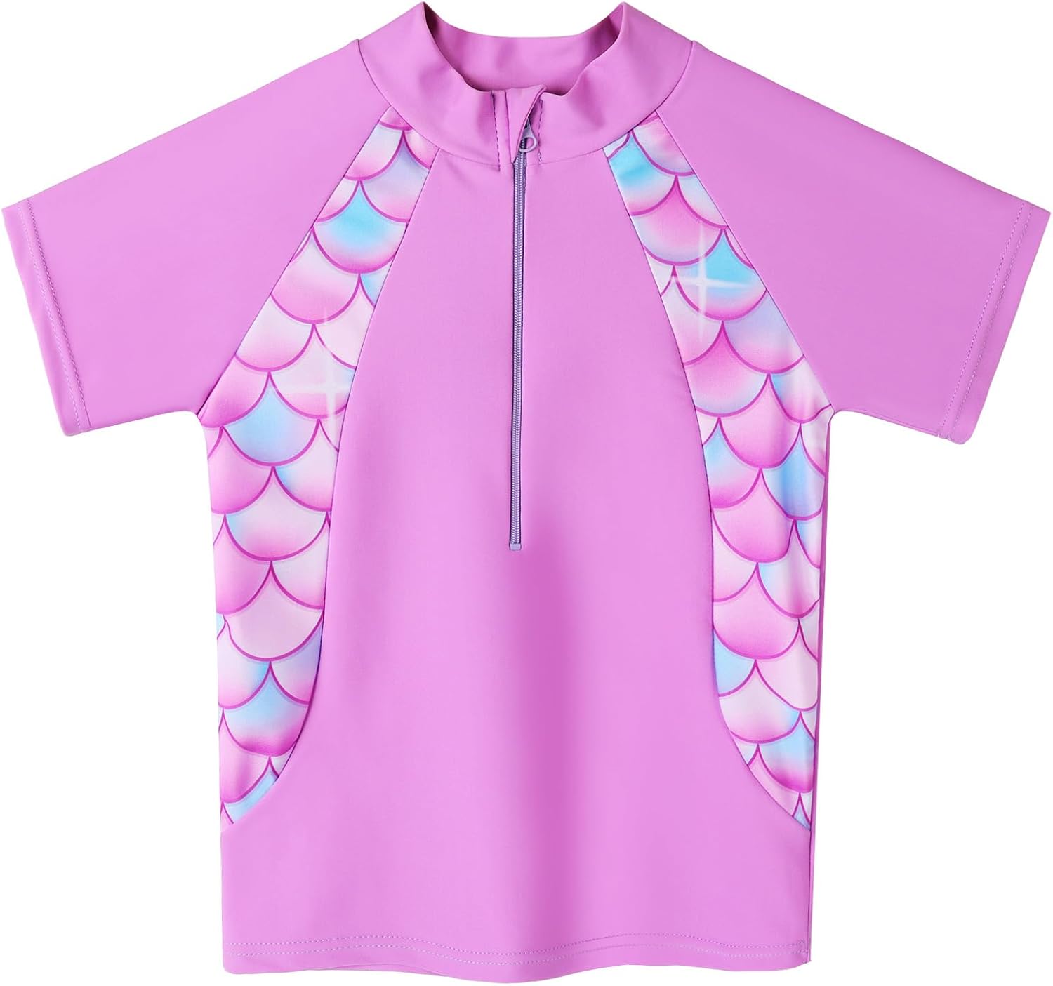 Girls Rash Guard Swimsuits Set 2 Pcs Bathing Suit UPF50+ Short Sleeve Kids Beach Swimming Skirts with Shorts Swimwear 3-14Y - Image 2