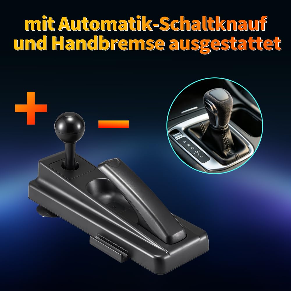 DOYO Rennrad mit 270/400°/900° Drehung, PC-Lenkrad mit Pedalen, Dual-Motor Vibration & Getriebeschalter für PS3, PS4, PC, Switch