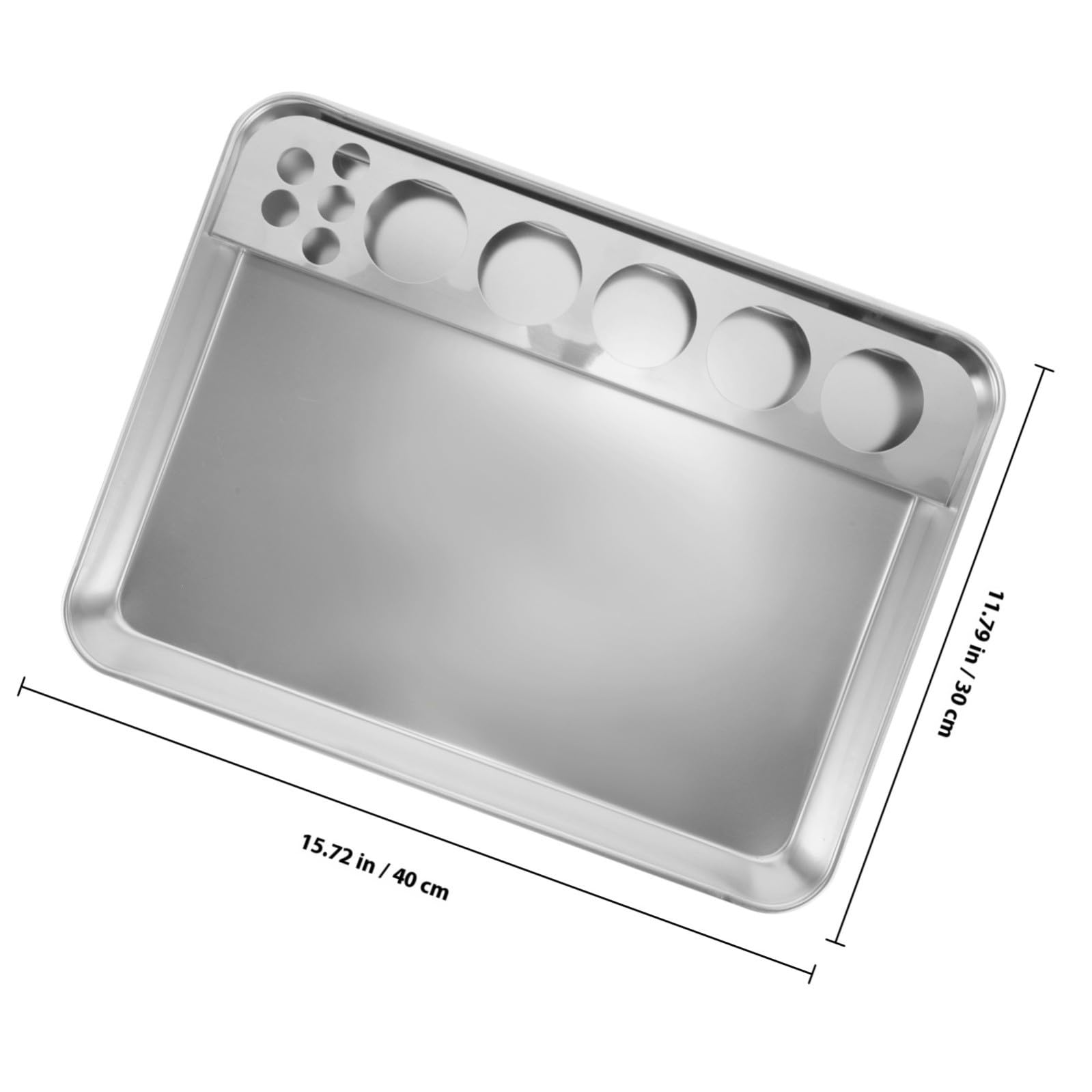 Vassoio Terapeutico in Acciaio Inossidabile per Attrezzature Mediche, Organizzazione Farmaci e Strumenti, per Procedure Mediche e Medicazioni