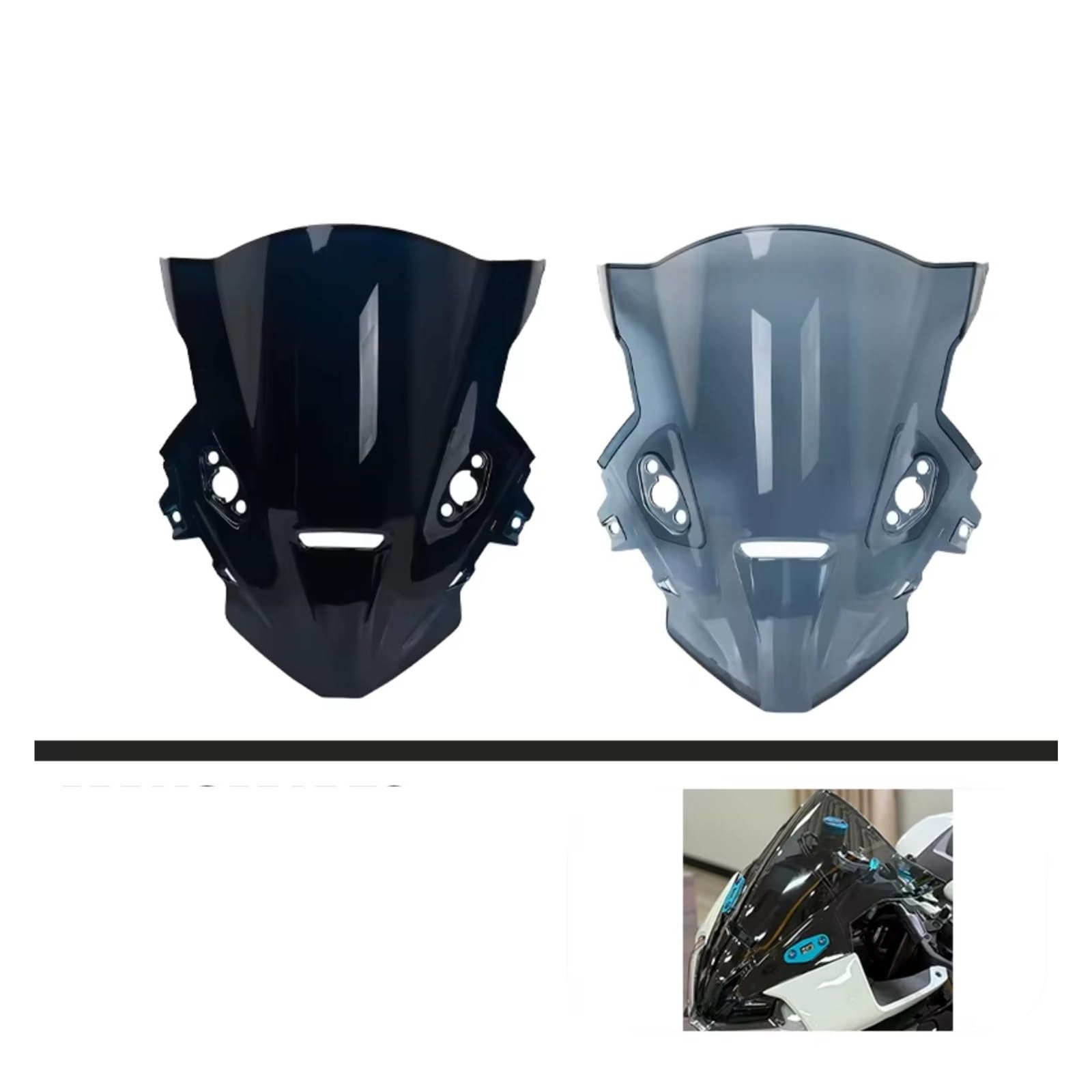 Compatible Avec 675SR Pour 675SR-R Pare-brise De Moto Rise Pare-brise Déflecteurs De Vent Protecteur Rétroviseurs Pour Housse De Siège