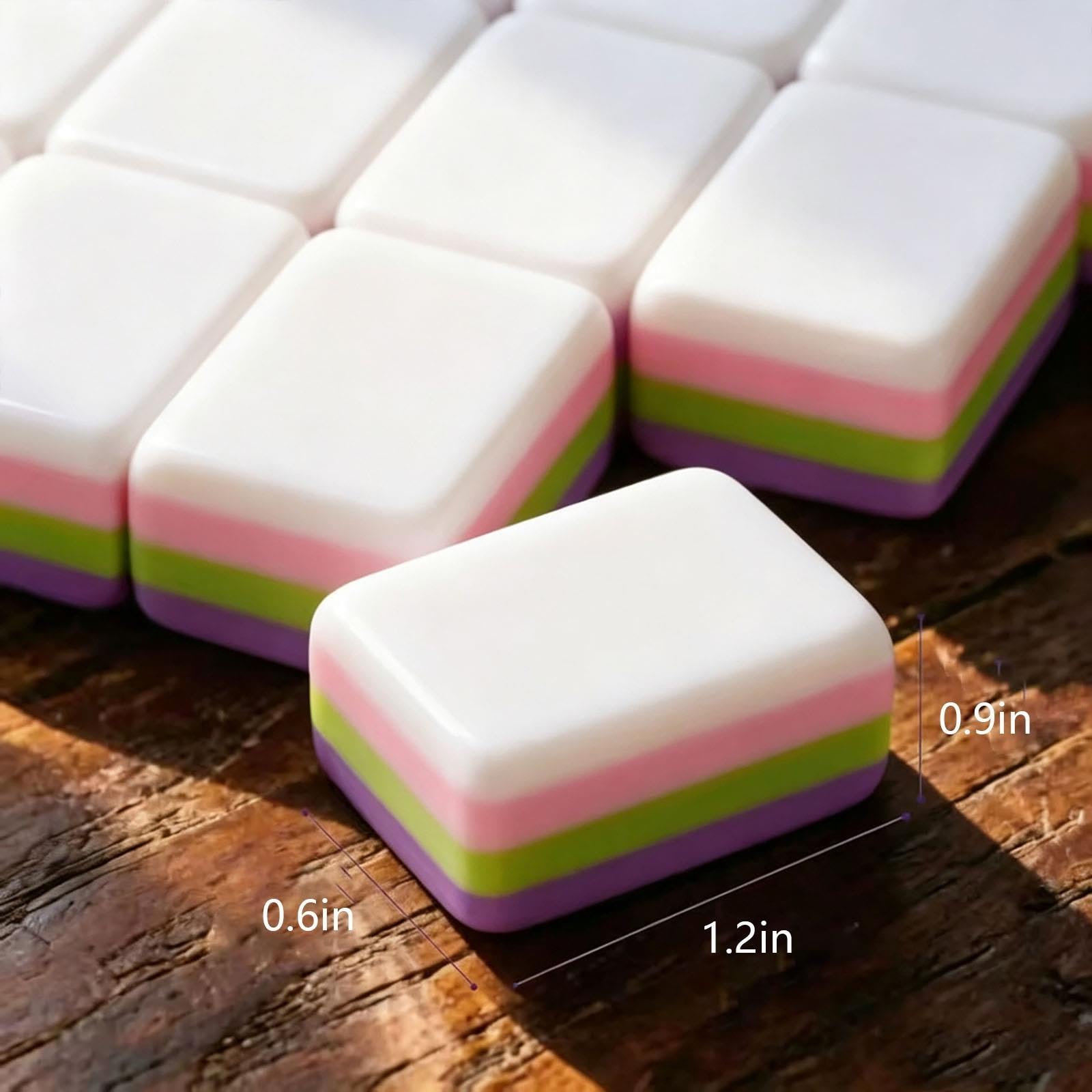 Acrylic American Mahjong Set, 160 Engraved Tiles