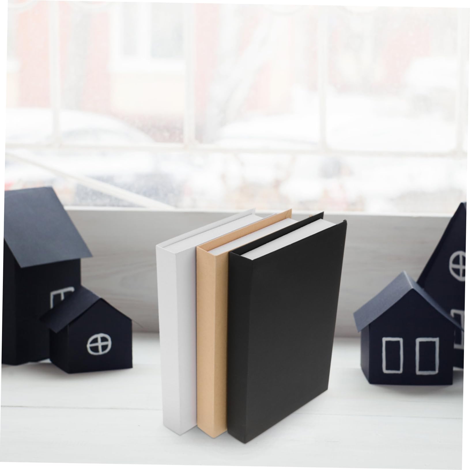 PRETYZOOM 3pcs Faux Books for Decorations Bookshelf Display Fake Book Model Props Book Decor Aesthetic Desktop Ornament