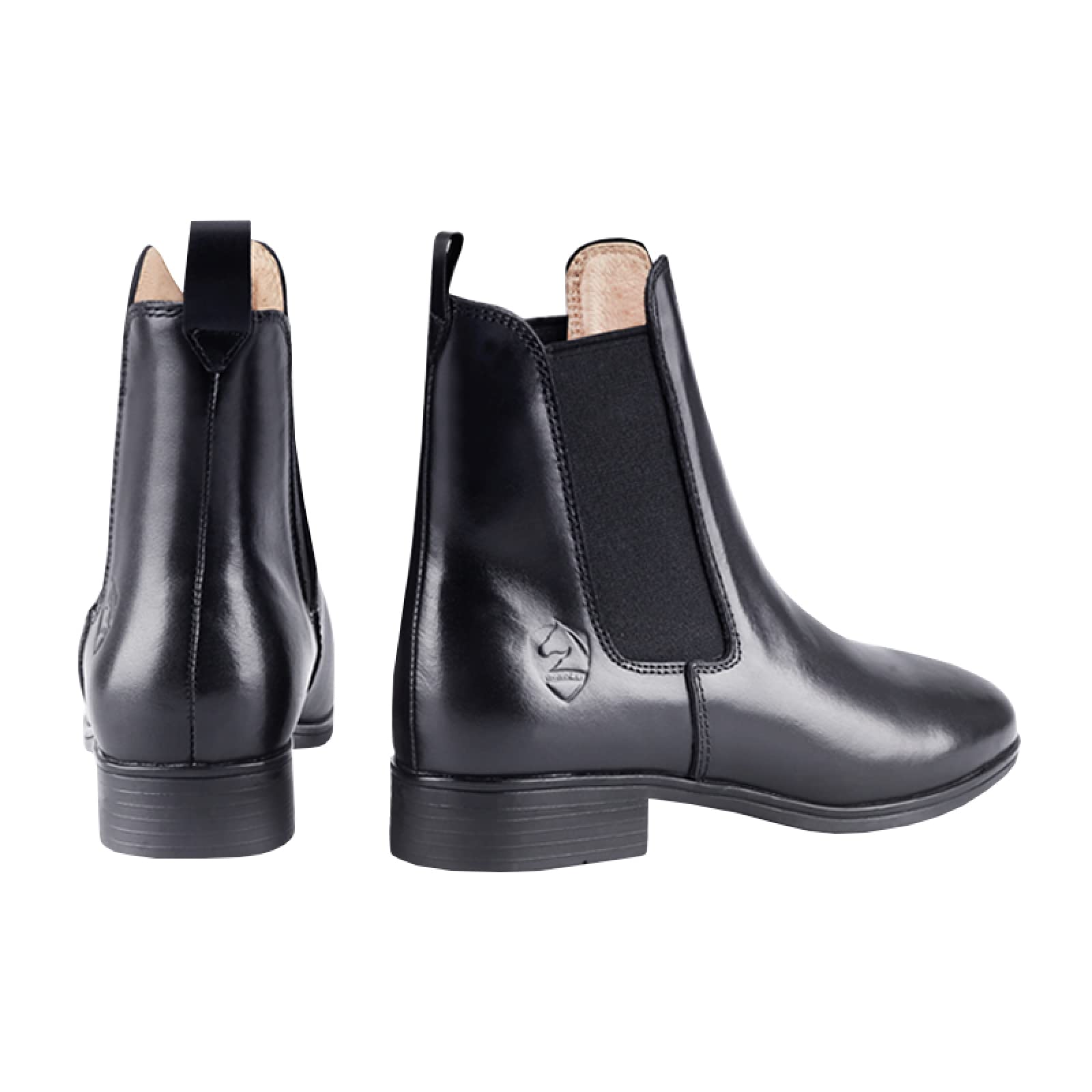 LEBEE Stivali da Equitazione Stivali Corti Equipaggiamento Equitazione in Pelle Equipaggiamento Cavallo Unisex,Black-41