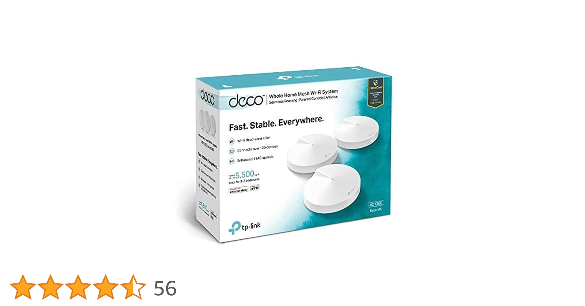 tp-link Deco M5 AC1300 wifiルータルーター3個セット Tp-Link Deco M5 (3 Pack) AC1300 Whole Home Mesh Wi-Fi System