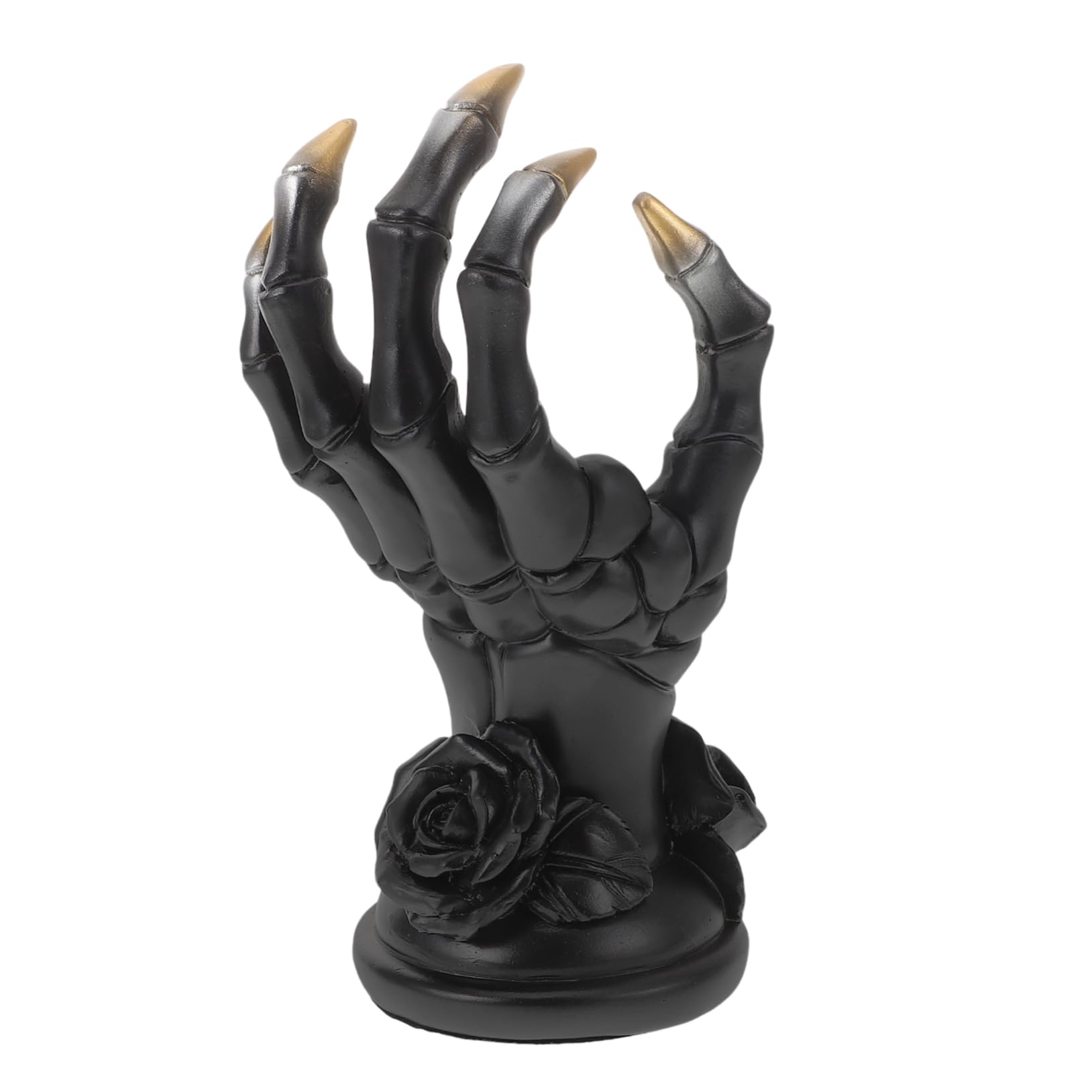 COLLBATH Resin Hand Jewelry Display Stand Skeleton Hand Ring Holder for Rings Bracelets and Watches Unique Home Decor with Fine Craftsmanship Dark Touch for Any