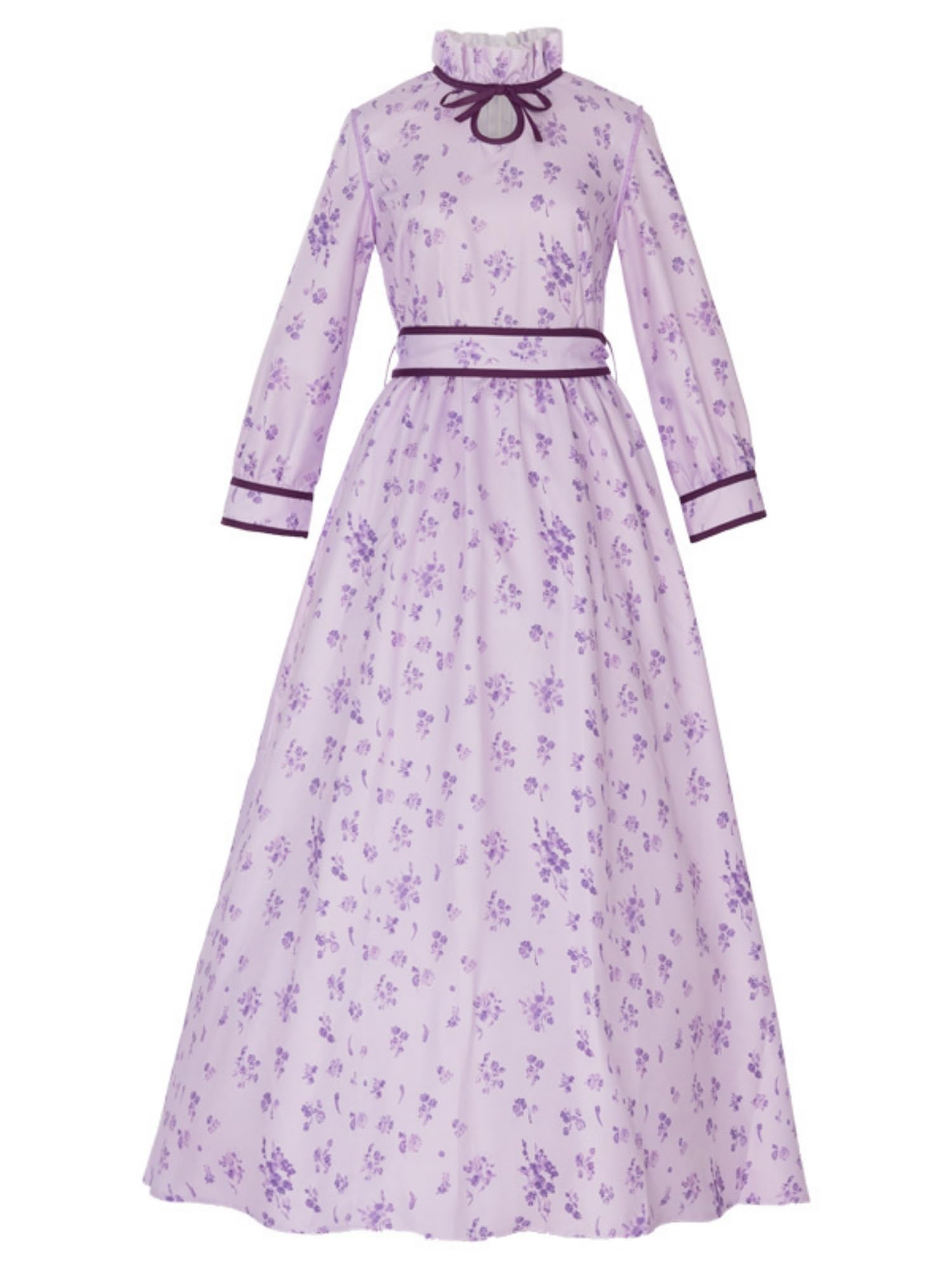 NSPSTT Costume Cosplay: abito floreale viola