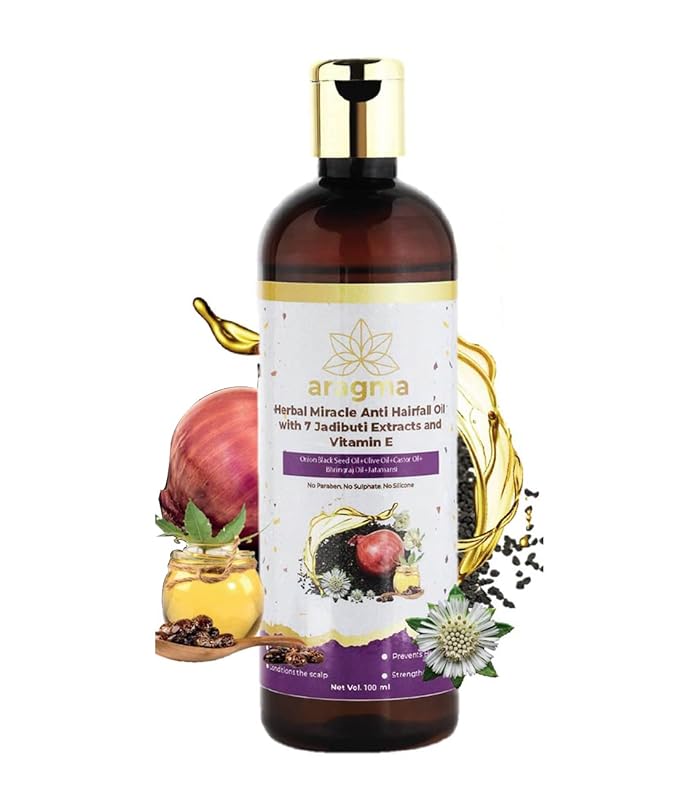Aragma Herbal Miracle Anti Hair Fall with 7 Jadibuti Extract & Vitamin E Hair Growth Oil,100 ml at Rs. 51
