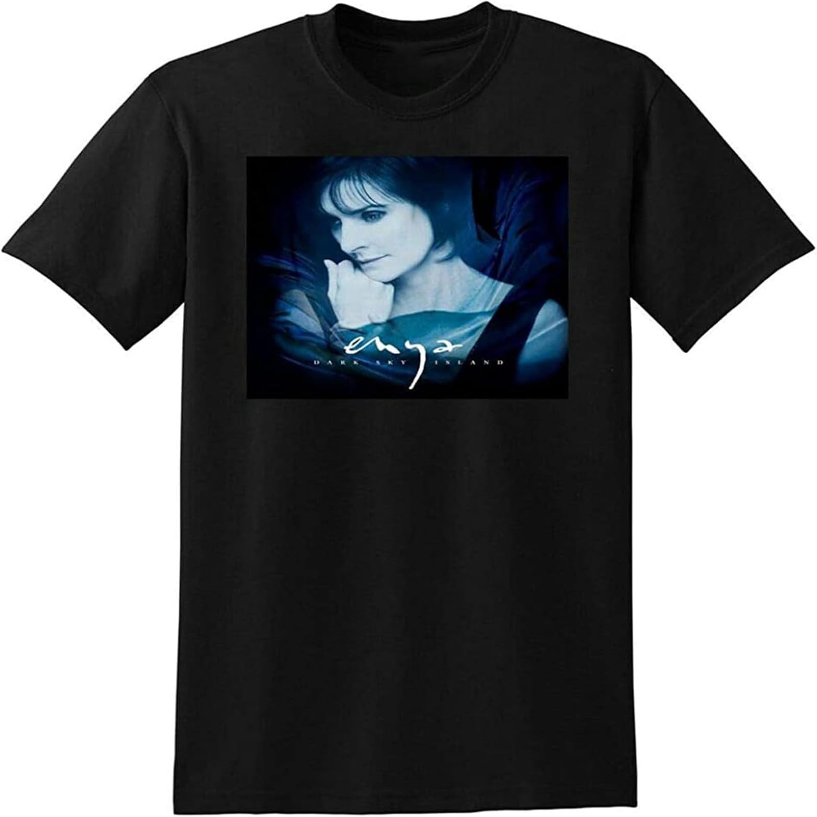 Miss Lilly Men's Black Enya T Shirt Dark Sky Island Vinyl Cd Cover 3XL