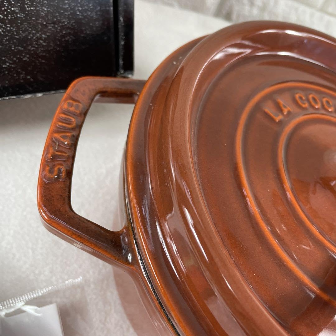 STAUB オレンジ 両手鍋 STAUB オレンジ 両手鍋