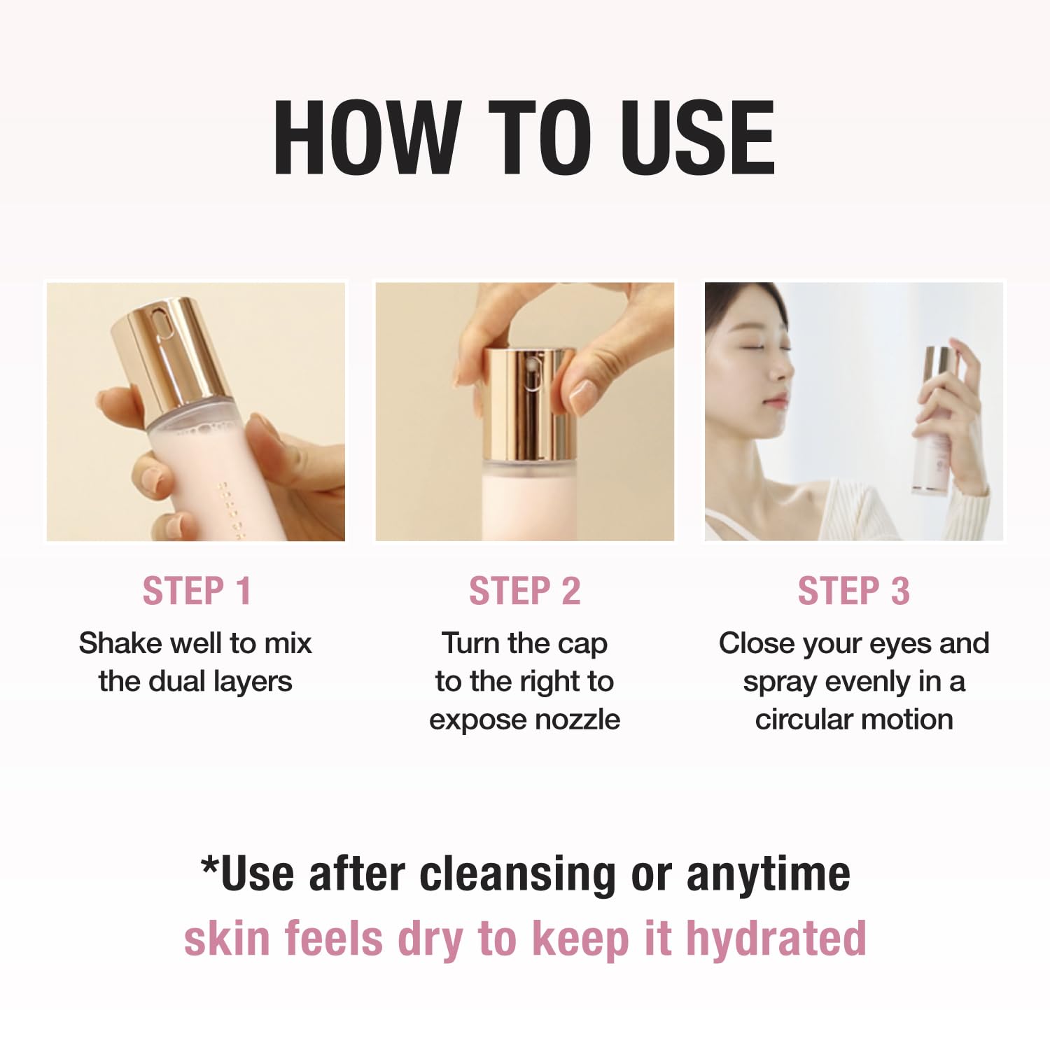 DEAR DAHLIA Endless Skin Cream Mist Dual-Layer Hydrating Face Mist