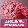 Beet Root Powder | by HQOExpress | USDA Certified Organic | Resealable 8oz bag | Beetroot | Raw | Non GMO | Nitric Oxide Booster | Lab Tested | Raw | Non-GMO | Kosher | USA Packaged