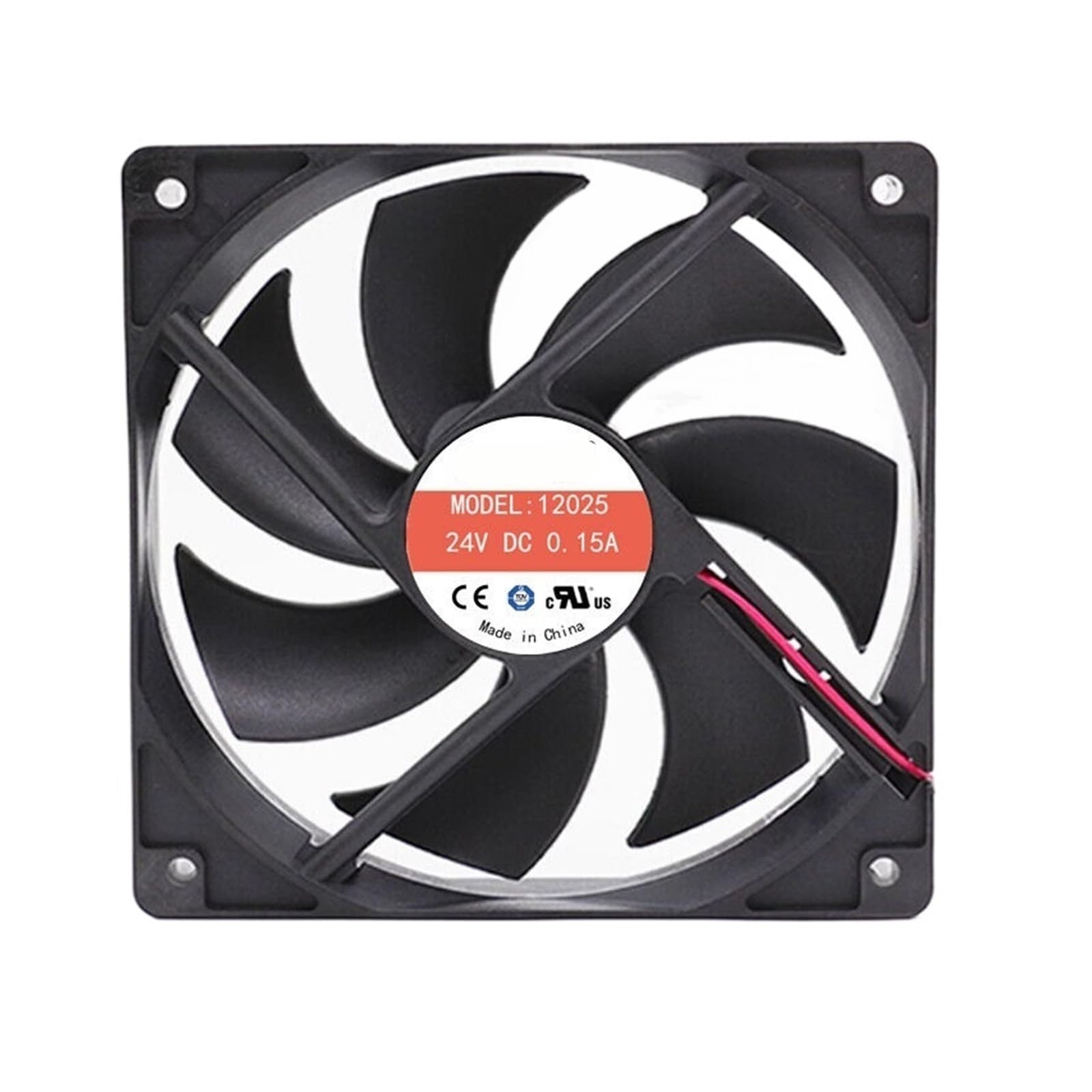 YMUGUEGH Axial fan 120x120x25mm 120mm 12025 5V 12V 24V server cooling fan(24V 2wire low speed)