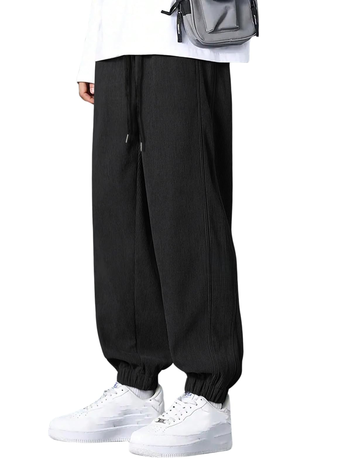 leriya fashion Men Mid Rise Loose Baggy Cargo Pant Trouser-picture-19