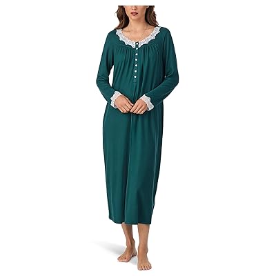 Eileen West Sweater Knit 50 Ballet Long Sleeve Nightgown Women