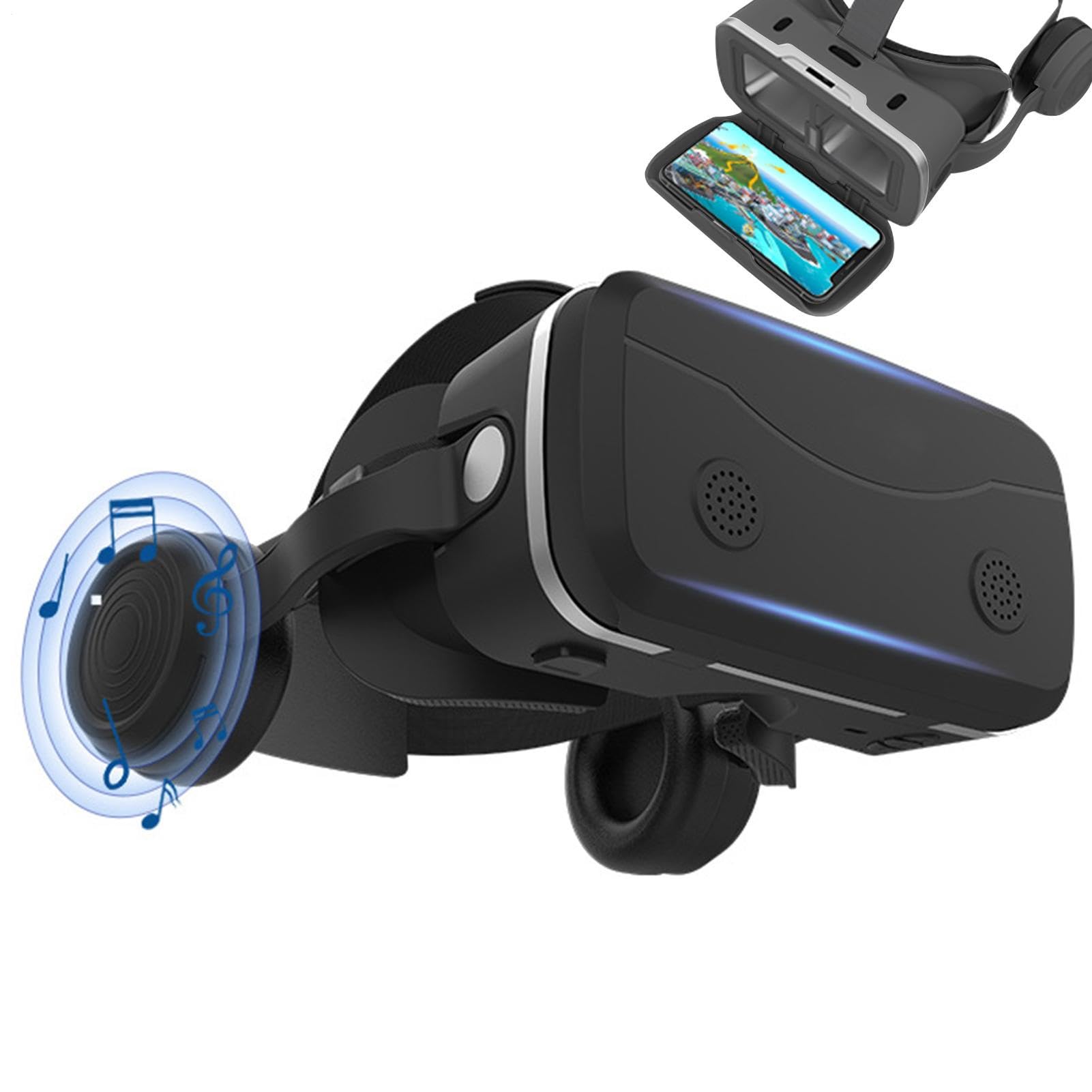 Cuffie per realtà virtuale 3D, occhiali per cuffie | Cuffie per realtà | virtuale per realtà virtuale - compatibili con smartphone e altri dispositivi mobili