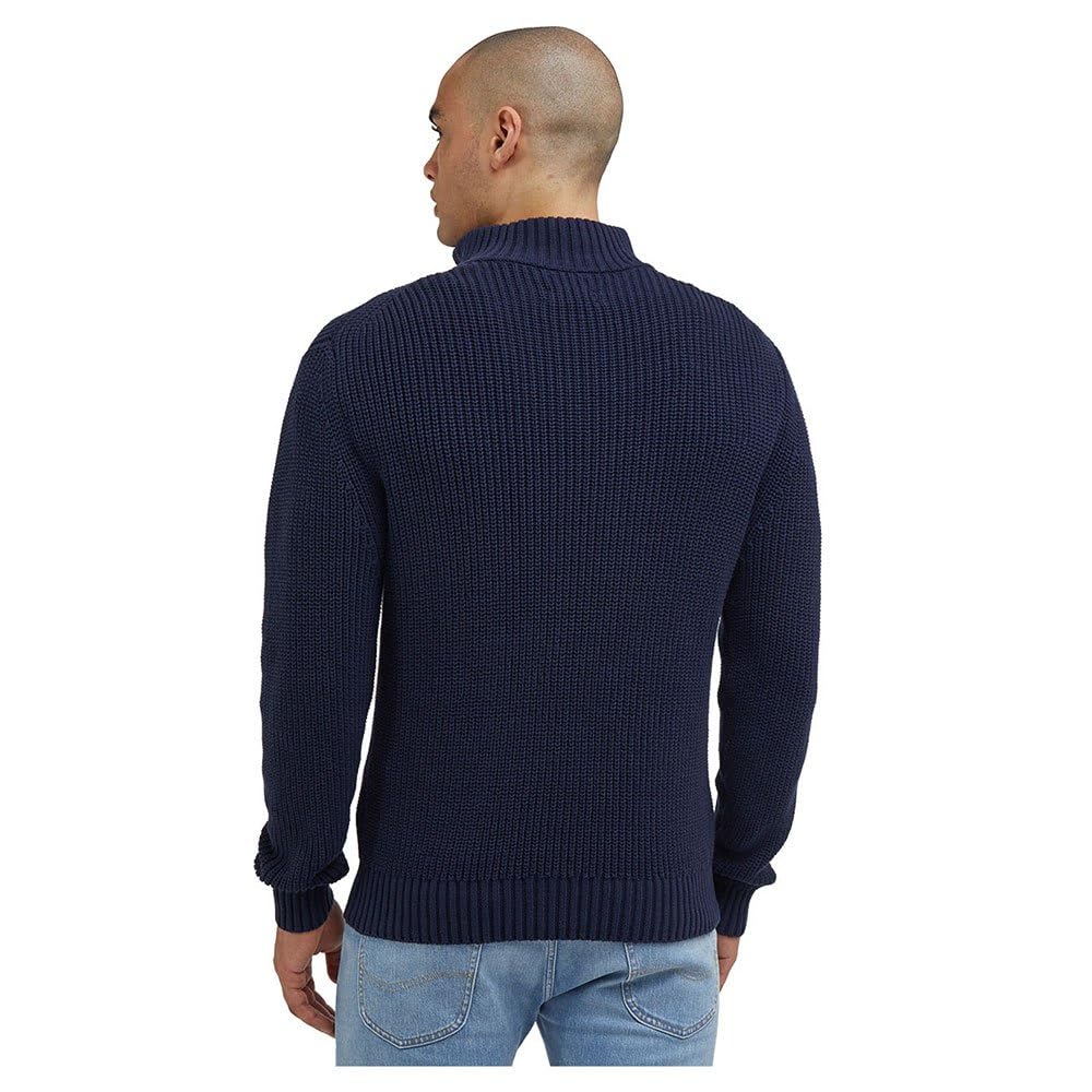 Lee Felpa da Uomo a Mezza Zip, Nero, L