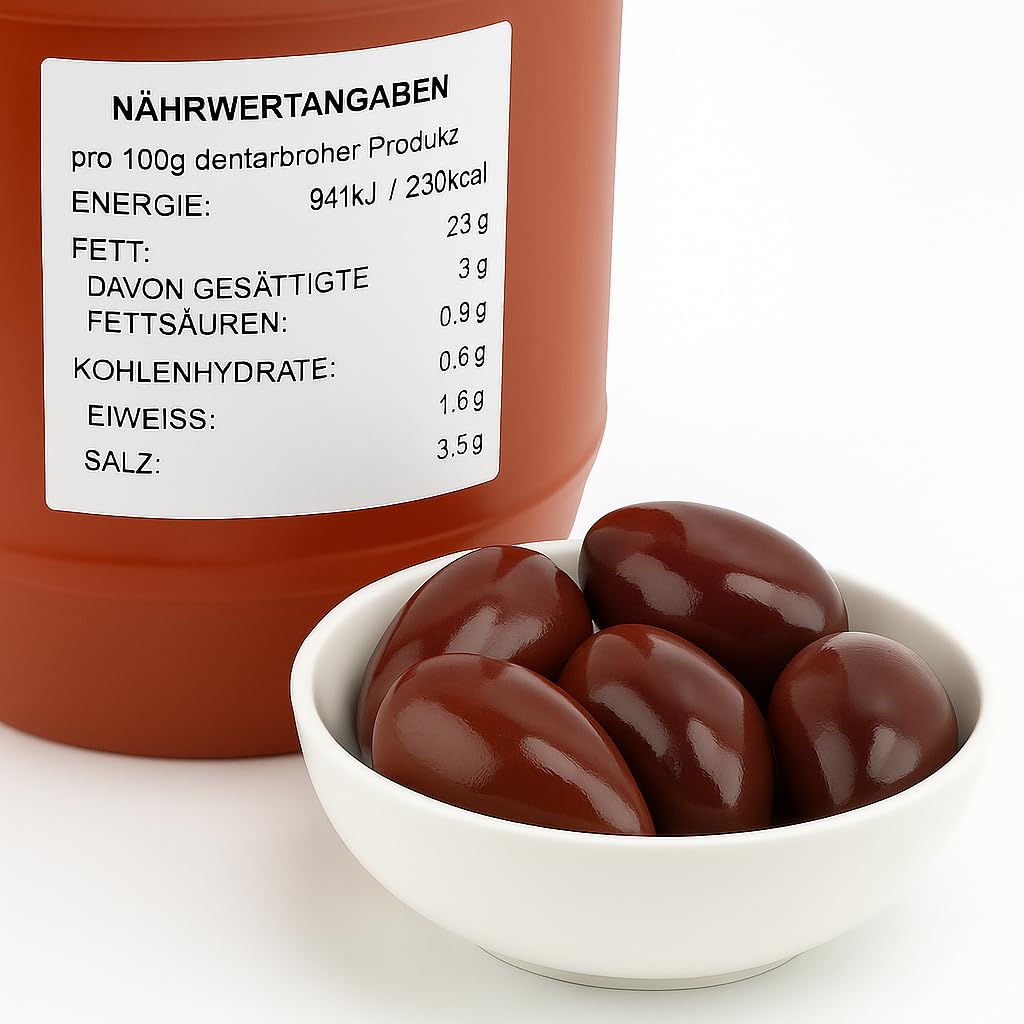 Kalamata Jumbo griechische schwarze Oliven 3 kg – OREA Feinkost | Griechische Premium-Oliven