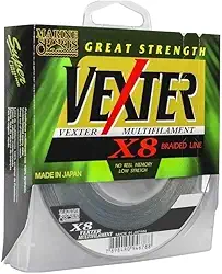 Linha Pesca Multifilamento Vexter X8 0.25mm 30 Lbs 300 Metros 8 Fios