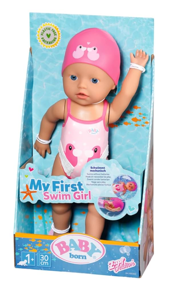 Amazon.com: BABY born 835302 My First Swim Girl 30 cm