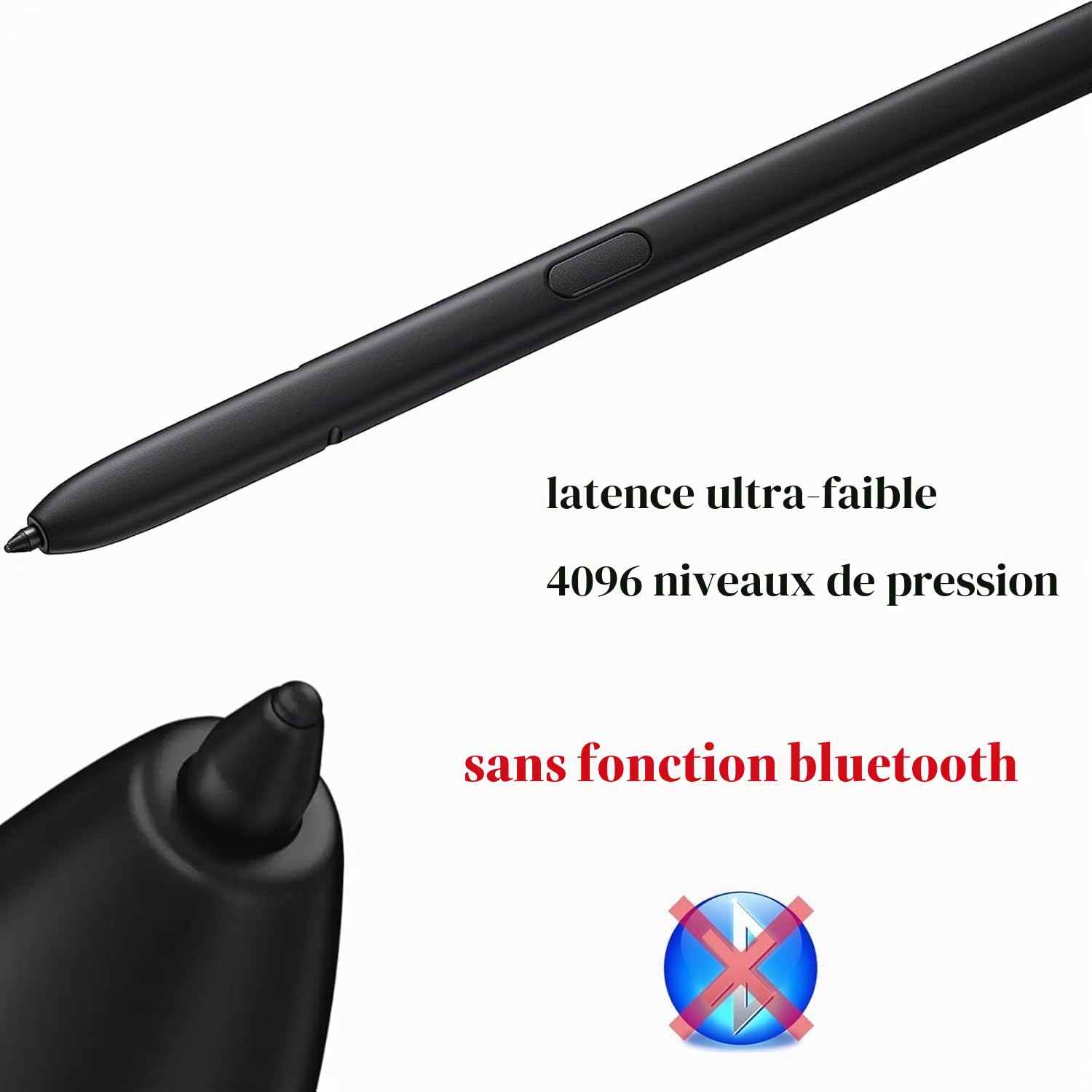S Pen Remplacement pour Samsung Galaxy S23 Ultra 5G Stylet,Noir | Sans Bluetooth,Remplacement Pour Samsung Galaxy S23 Ultra 5G